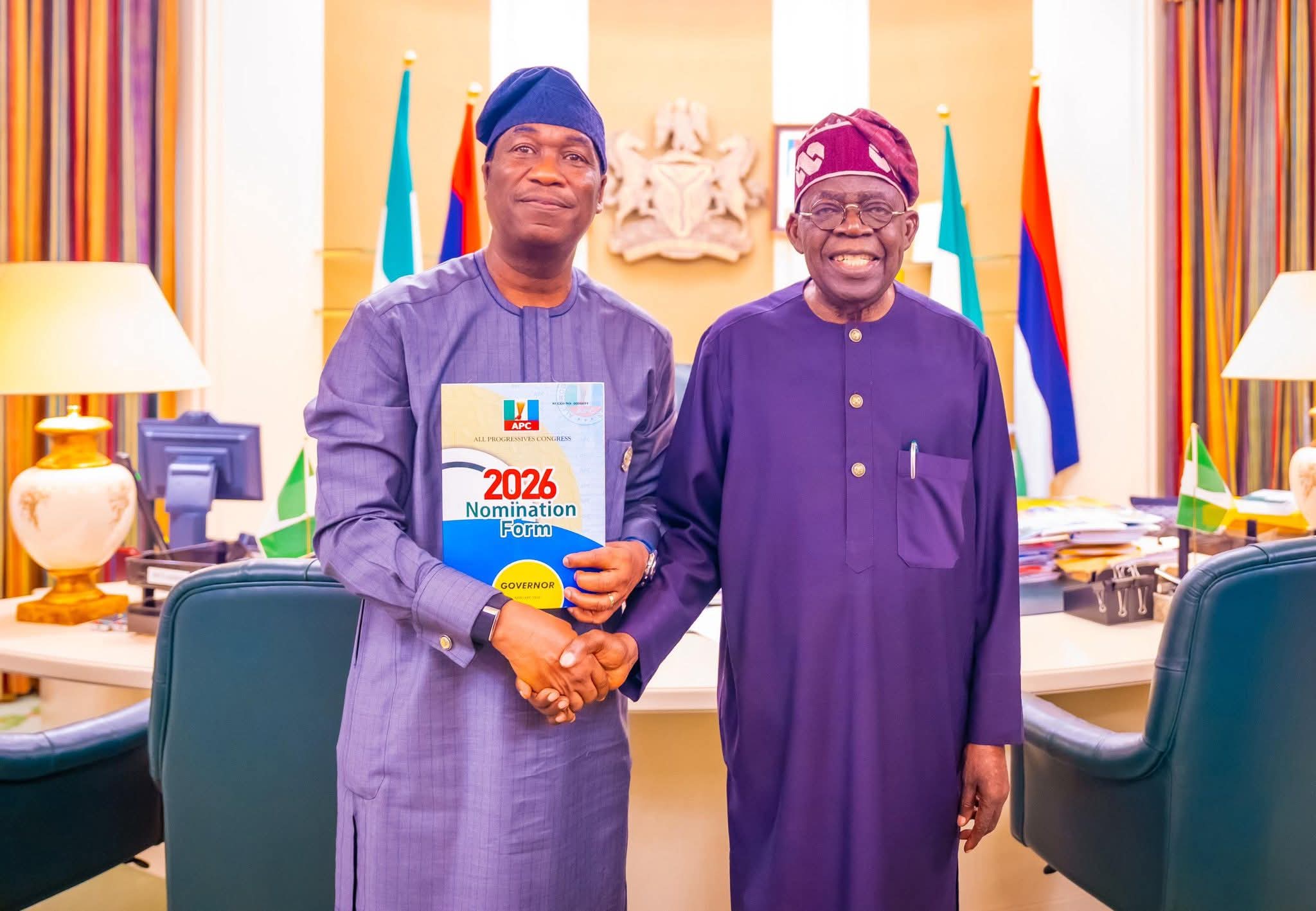 BREAKING: Tinubu Endorses First Governorship Candidate for 2027 General Election